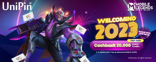 Sambut Tahun Baru dengan Skin MLBB dan Bonus Jutaan UniPin Credits dari UniPin!